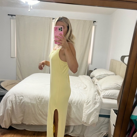 YELLOW maxi dress - Picture 7 of 16